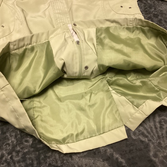 White Stag Chartreuse Rain Jacket Women’s Medium (8/10) Lightweight Lined Coat - Picture 5 of 8